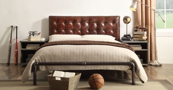 leather bed