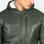 Ambrose Green Leather Bomber Jackets