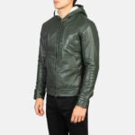 Ambrose Green Leather Bomber Jackets