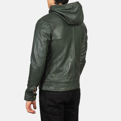 Ambrose Green Leather Bomber Jackets