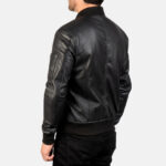 Ashby Black Leather Bomber Jackets