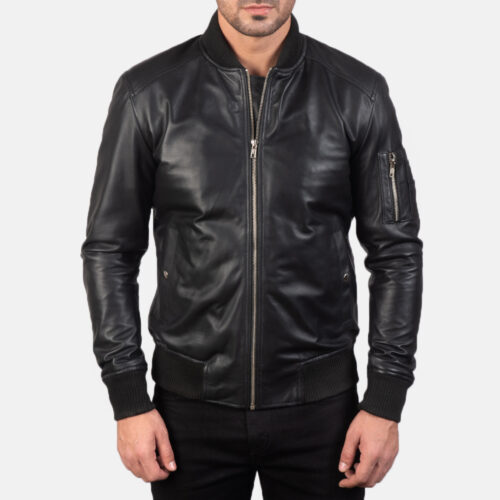 Men's Bomber Leather Jacket